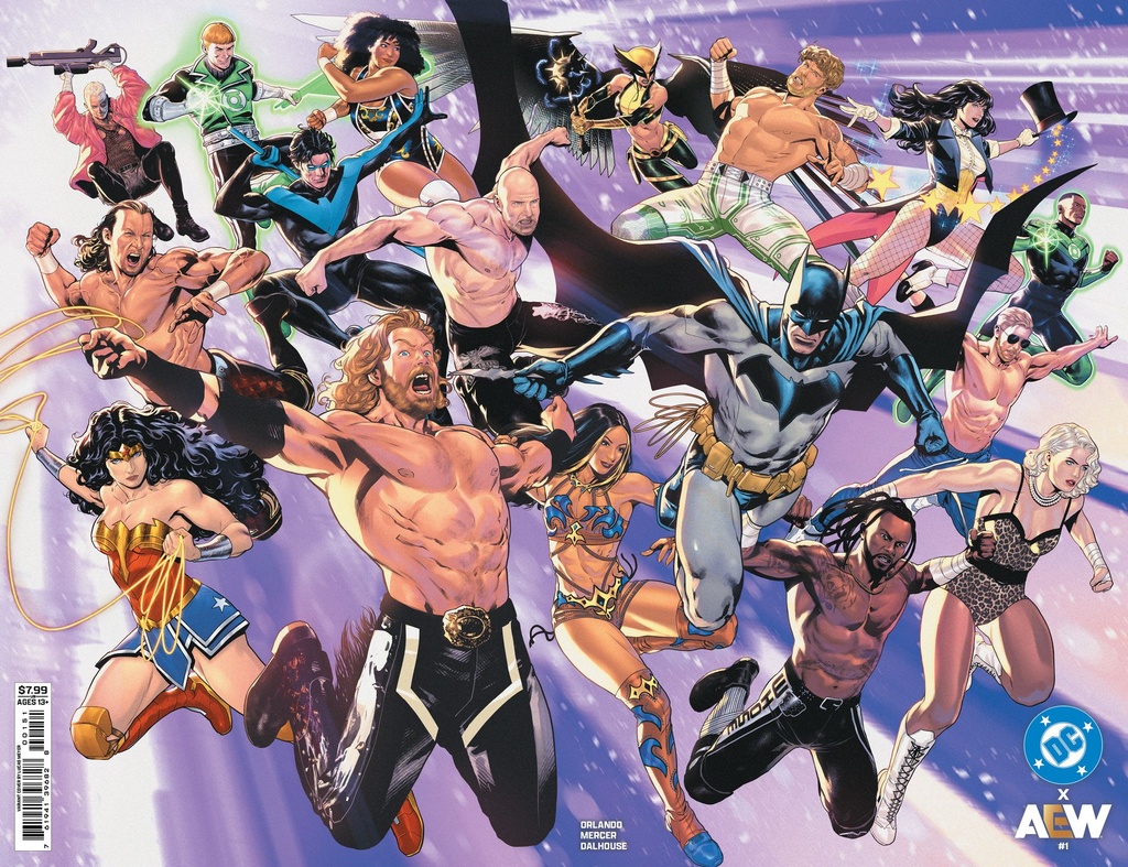 DC x AEW #1 of 2 (Cover E Lucas Meyer Wraparound Foil Variant)