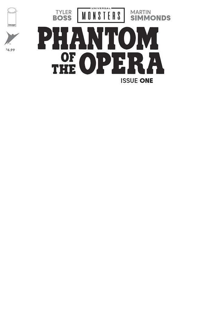 Universal Monsters: Phantom of the Opera #1 of 4 (Cover H Blank Sketch Variant)
