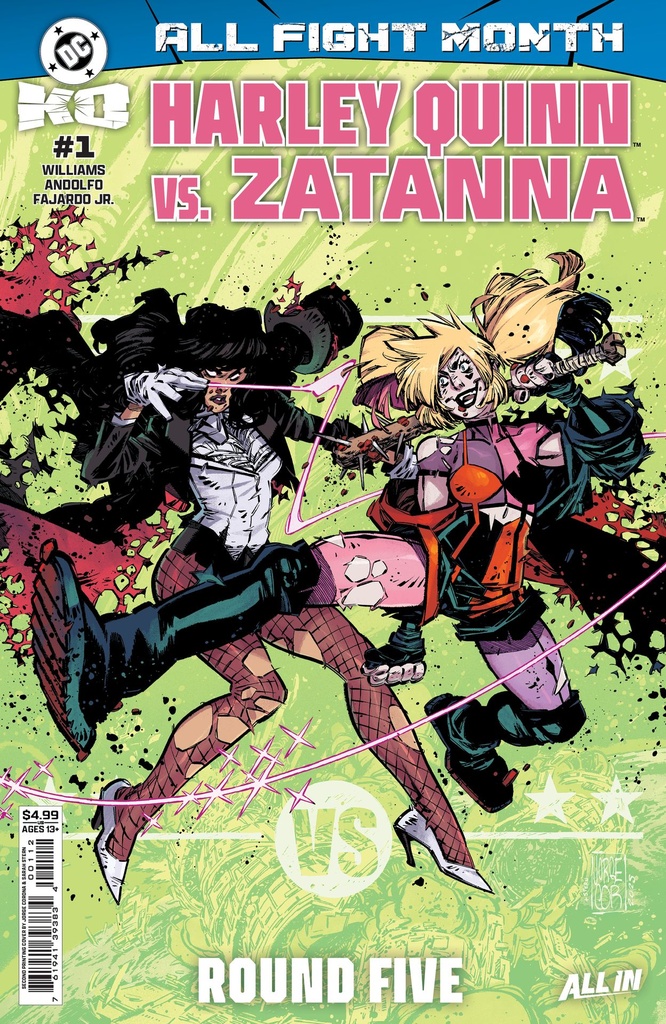 DC K.O: Harley Quinn vs. Zatanna #1 (2nd Printing Cover A Jorge Corona)