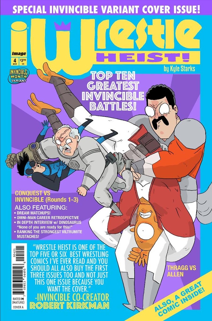 Wrestle Heist #4 of 5 (Cover B Kyle Starks Invincible Team-Up Variant)