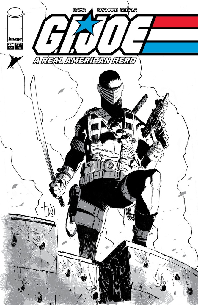 GI Joe: A Real American Hero #326 (Cover B Lee Weeks B&W Variant)