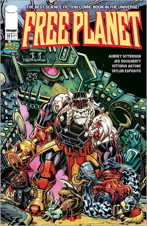 Free Planet #10 (Cover C Jed Dougherty Invincible Team-Up Variant)