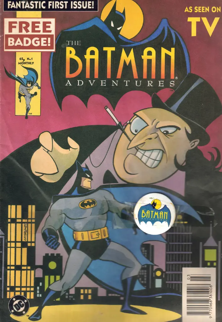 Batman Adventures #1 (UK Printing w/ Badge)