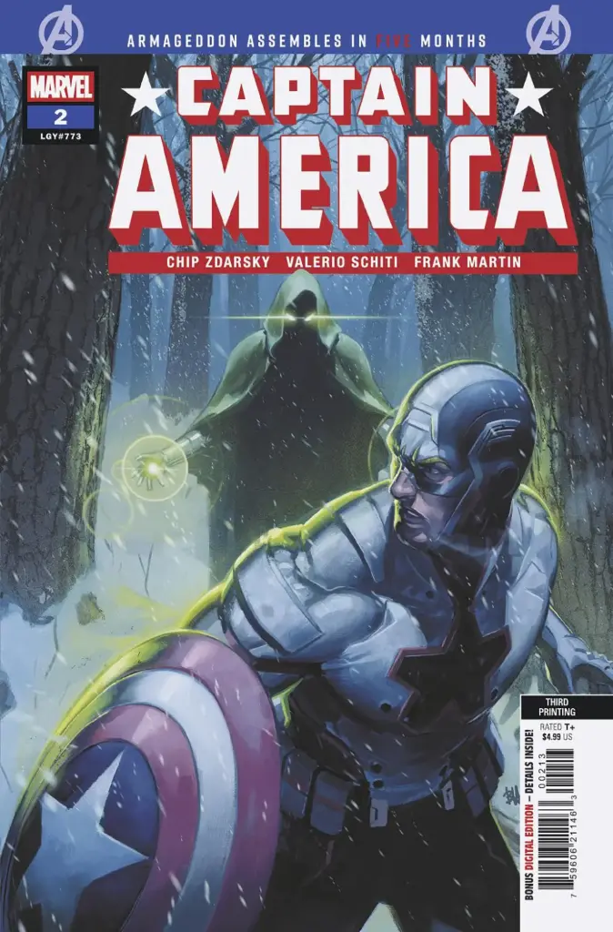 Captain America #2 (3rd Printing Ben Harvey Variant)