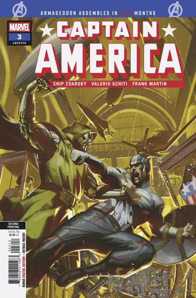 Captain America #3 (2nd Printing Ben Harvey Variant)
