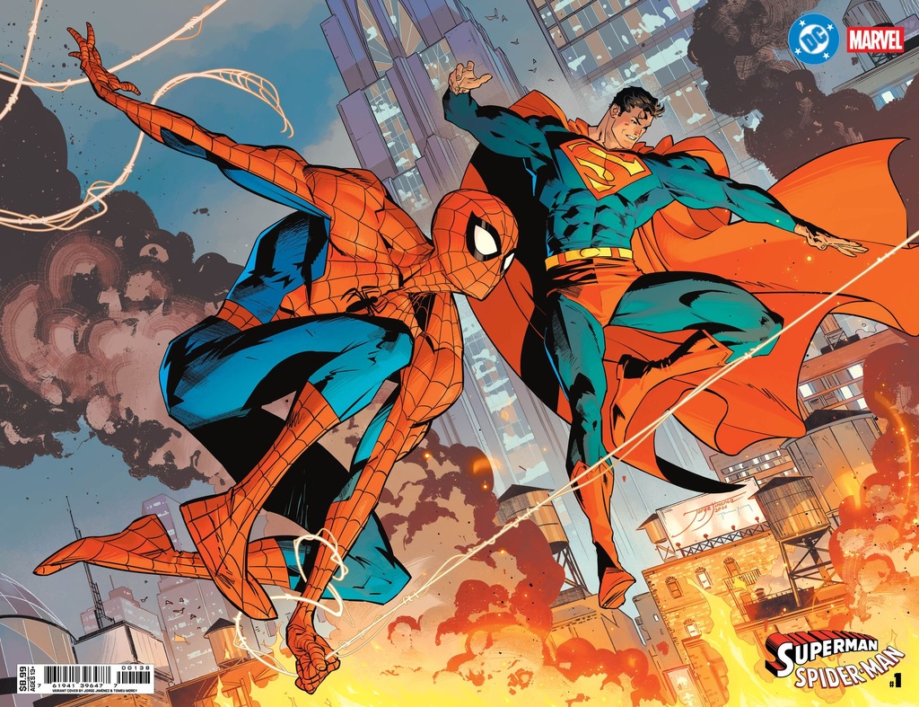 DC/Marvel: Superman/Spider-Man #1 (Cover X Jorge Jimenez Wraparound Card Stock Variant)