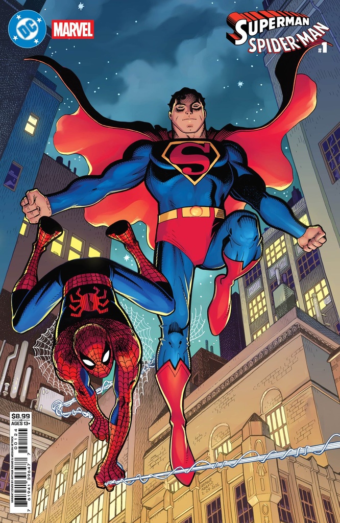 DC/Marvel: Superman/Spider-Man #1 (Cover L Arthur Adams Golden Age Superman & Spider-Man Card Stock Variant)
