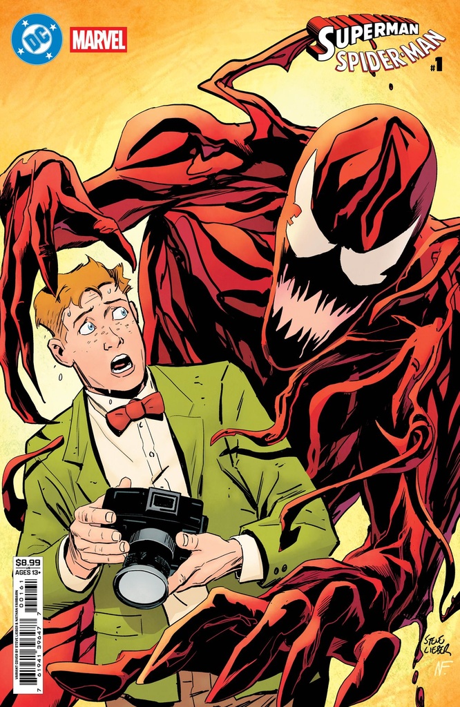 DC/Marvel: Superman/Spider-Man #1 (Cover F Steve Lieber Jimmy Olsen & Carnage Card Stock Variant)