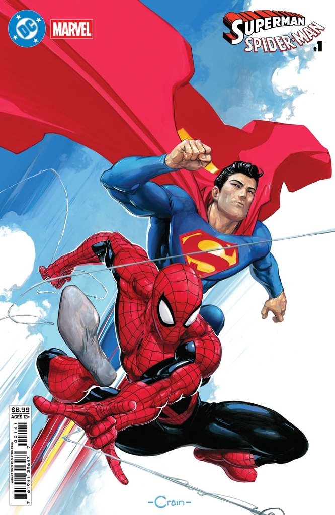 DC/Marvel: Superman/Spider-Man #1 (Cover D Clayton Crain Card Stock Variant)
