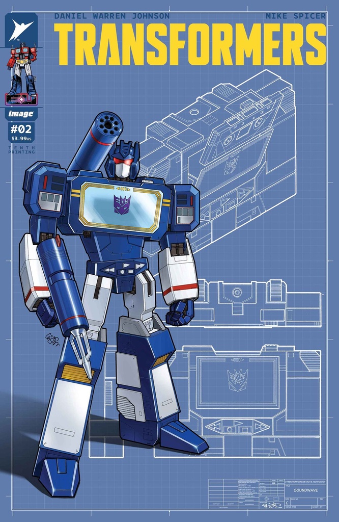 Transformers #2 (10th Printing Cover I EJ Su)