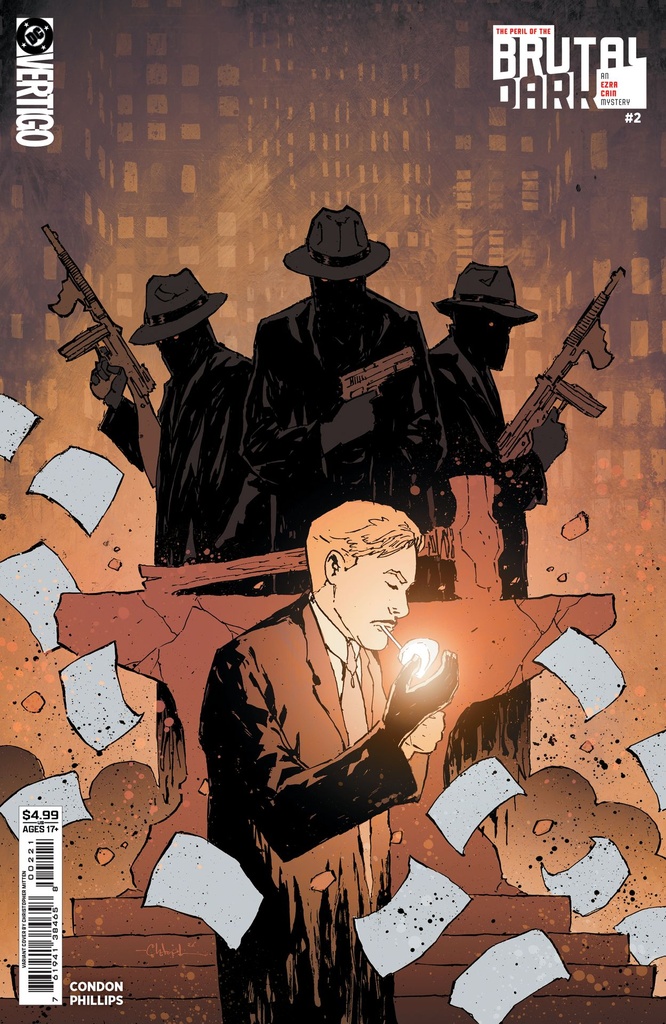 The Peril of the Brutal Dark: An Ezra Cain Mystery #2 of 6 (Cover B Christopher Mitten Card Stock Variant)