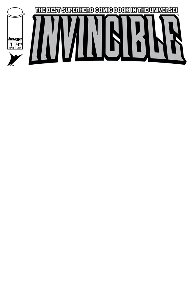 Invincible #1 (Foil Edition Reprint Cover D Blank Sketch Variant)