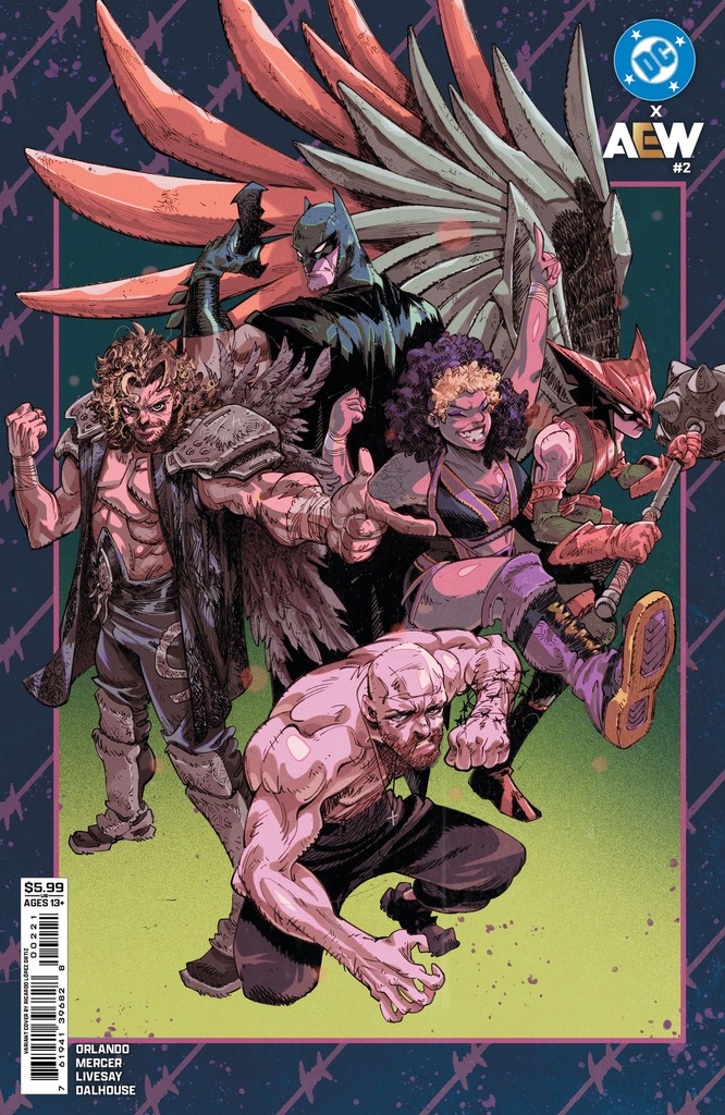 DC x AEW #2 of 2 (Cover B Ricardo Lopez Ortiz Card Stock Variant)