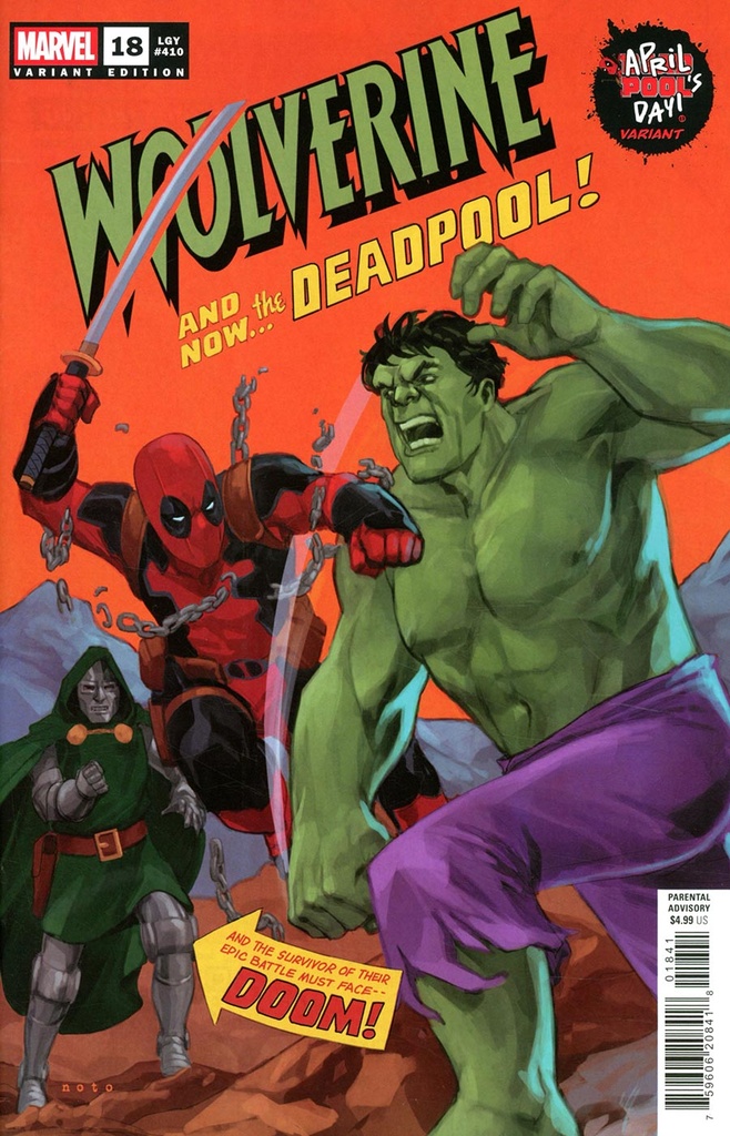 Wolverine #18 (Phil Noto April Pools Day Variant)