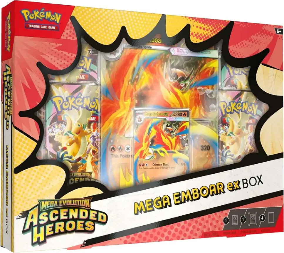 Pokémon - Mega Evolution 2.5: Ascended Heroes Mega Emboar ex Box