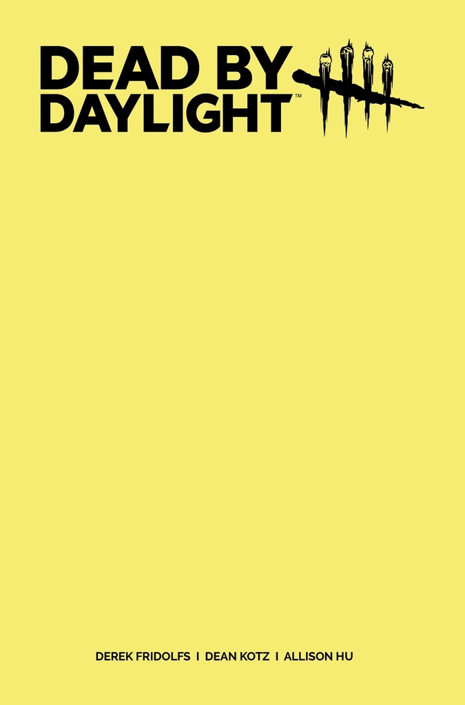 Dead by Daylight: The Hillbilly #1 of 4 (Cover G Color Blank Sketch Variant)