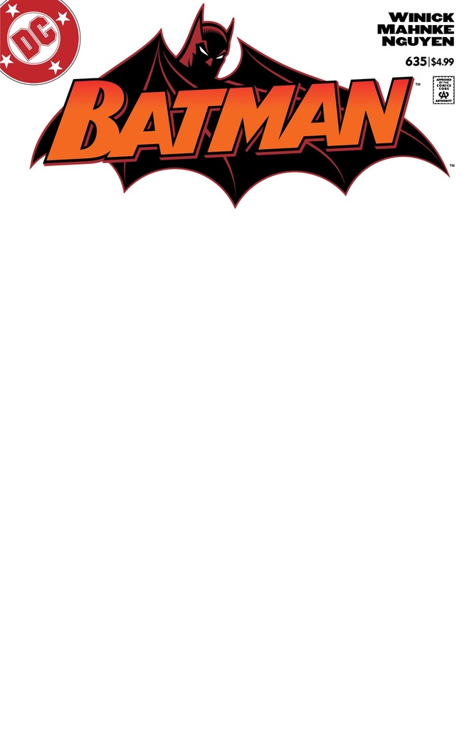 Batman #635 (Facsimile Edition Cover D Blank Card Stock Variant)