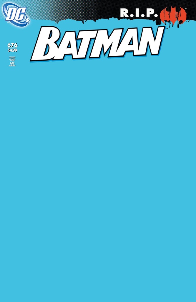 Batman #676 (Facsimile Edition Cover C Blank Card Stock Variant)