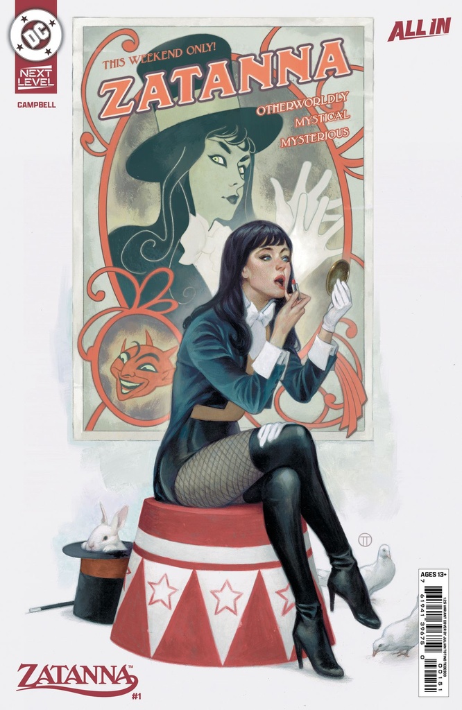 Zatanna #1 (1:25 Julian Totino Tedesco Card Stock Variant)