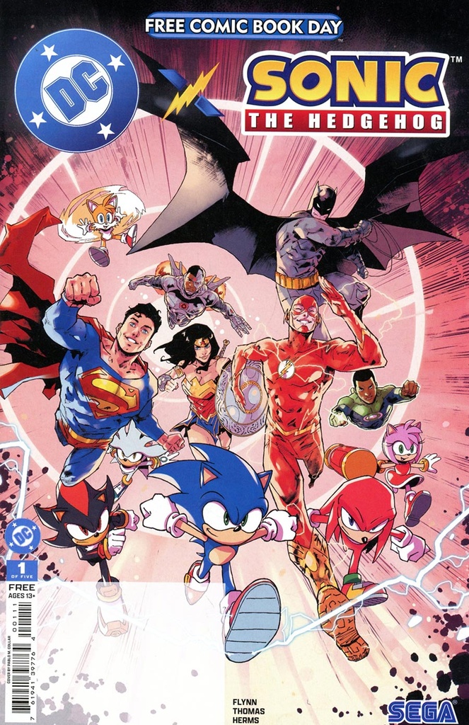 DC x Sonic the Hedgehog #1 of 5 (FCBD 2026 Special Edition)