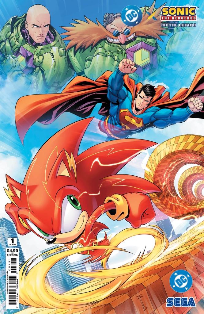 DC x Sonic the Hedgehog: Metal Legion #1 of 5 (Cover C Serg Acuna Card Stock Variant)