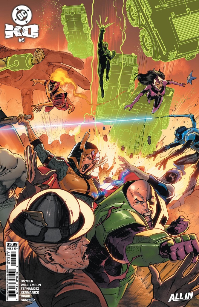 DC K.O. #5 of 5 (2nd Printing Cover B Javier Fernandez Connecting Card Stock Variant)