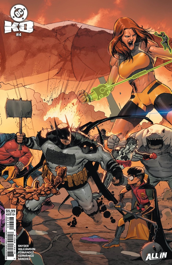 DC K.O. #4 of 5 (2nd Printing Cover B Javier Fernandez Connecting Card Stock Variant)