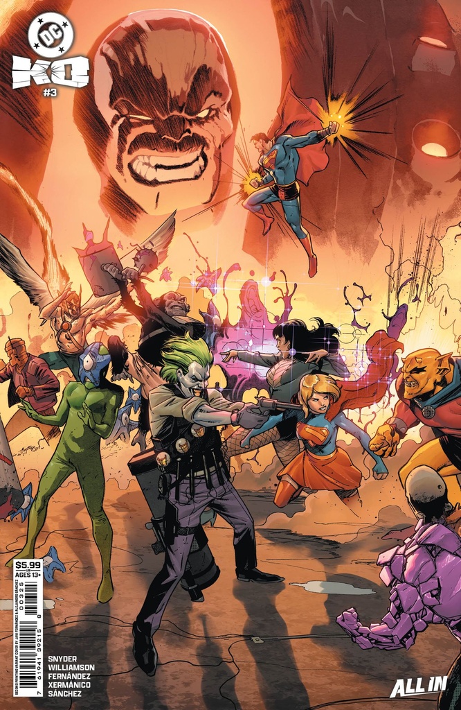 DC K.O. #3 of 5 (2nd Printing Cover B Javier Fernandez Connecting Card Stock Variant)