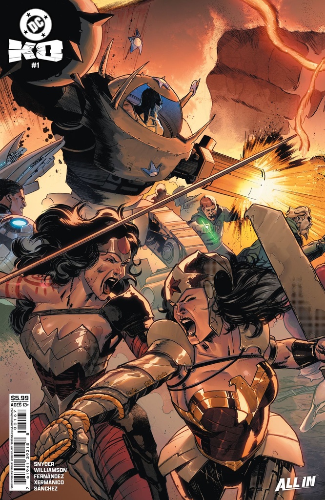 DC K.O. #1 of 5 (4th Printing Cover B Javier Fernandez Connecting Card Stock Variant)