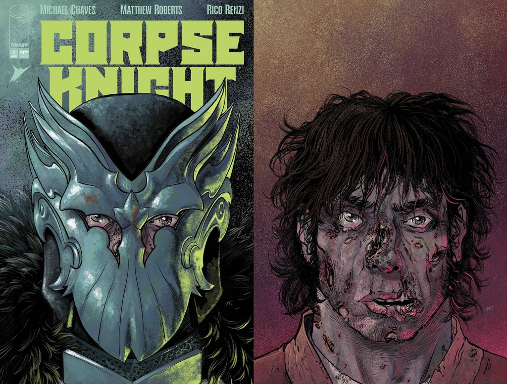 Corpse Knight #1 of 6 (Cover G Matthew Roberts Die Cut Helmet Variant)