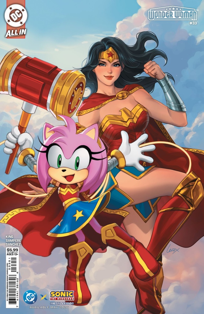 Wonder Woman #33 (Cover E Lesley Leirix Li DC x Sonic The Hedgehog Card Stock Variant)