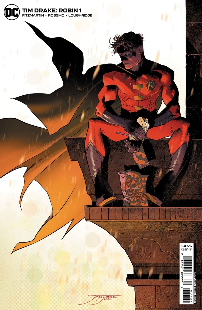 Tim Drake: Robin #1 (Cover B Jorge Jimenez One Year Later Era Card Stock Variant)
