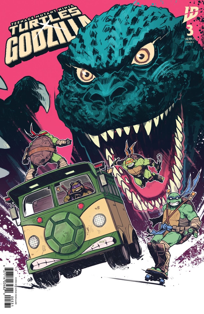 Teenage Mutant Ninja Turtles x Godzilla #3 (Cover C Caspar Wijngaard)