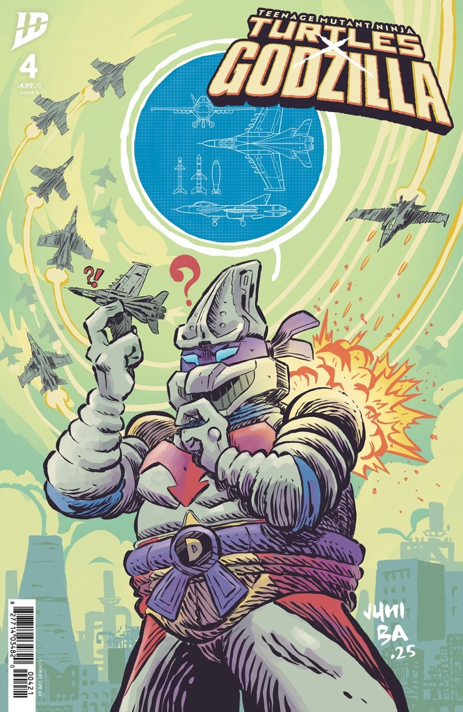 Teenage Mutant Ninja Turtles x Godzilla #4 (Cover B Juni Ba)