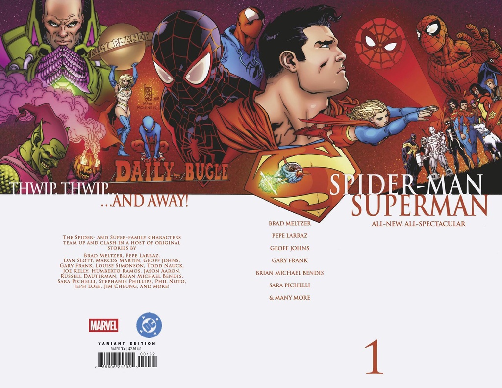 Marvel/DC: Spider-Man/Superman #1 (1:25 Giuseppe Camuncoli Homage Wraparound Variant)
