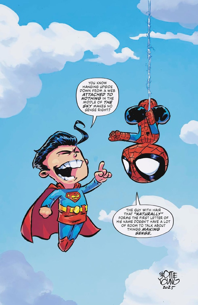 Marvel/DC: Spider-Man/Superman #1 (Skottie Young Virgin Variant)