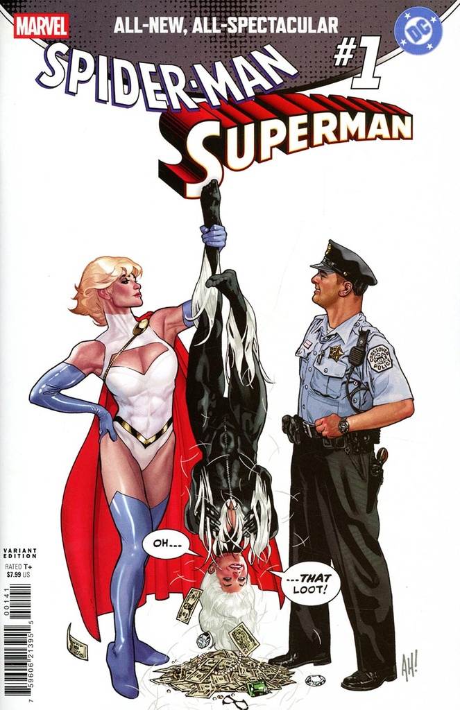 Marvel/DC: Spider-Man/Superman #1 (Adam Hughes Black Cat & Power Girl Variant)