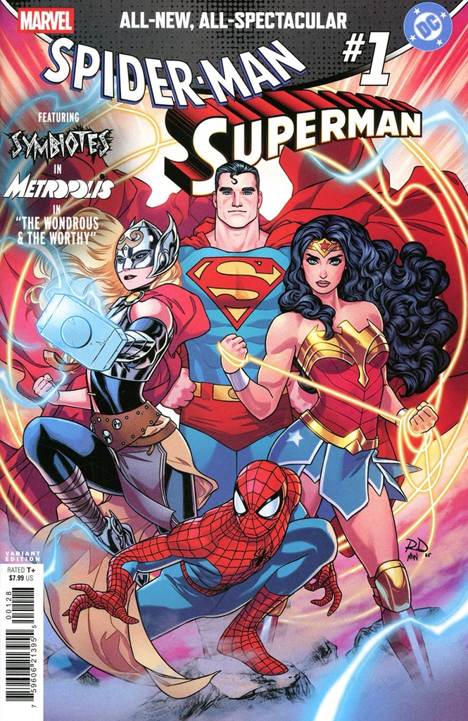 Marvel/DC: Spider-Man/Superman #1 (Russell Dauterman Jane Foster Mighty Thor & Wonder Woman Variant)