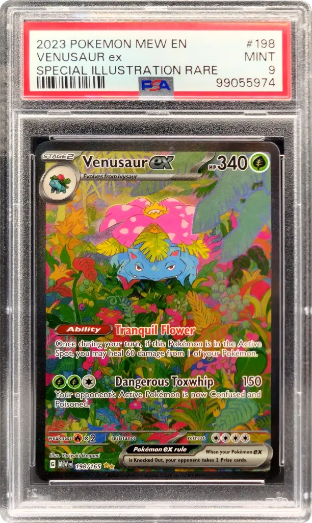 PSA9 Venusaur ex 198/165 - Special Illustration Rare (2023 Pokémon - Sword & Shield: 151 #99055974)