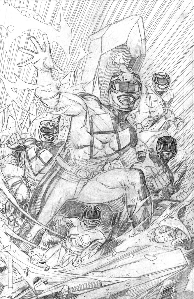 Mighty Morphin Power Rangers #1 (Cover M Jim Cheung Unlimited Virgin Variant)