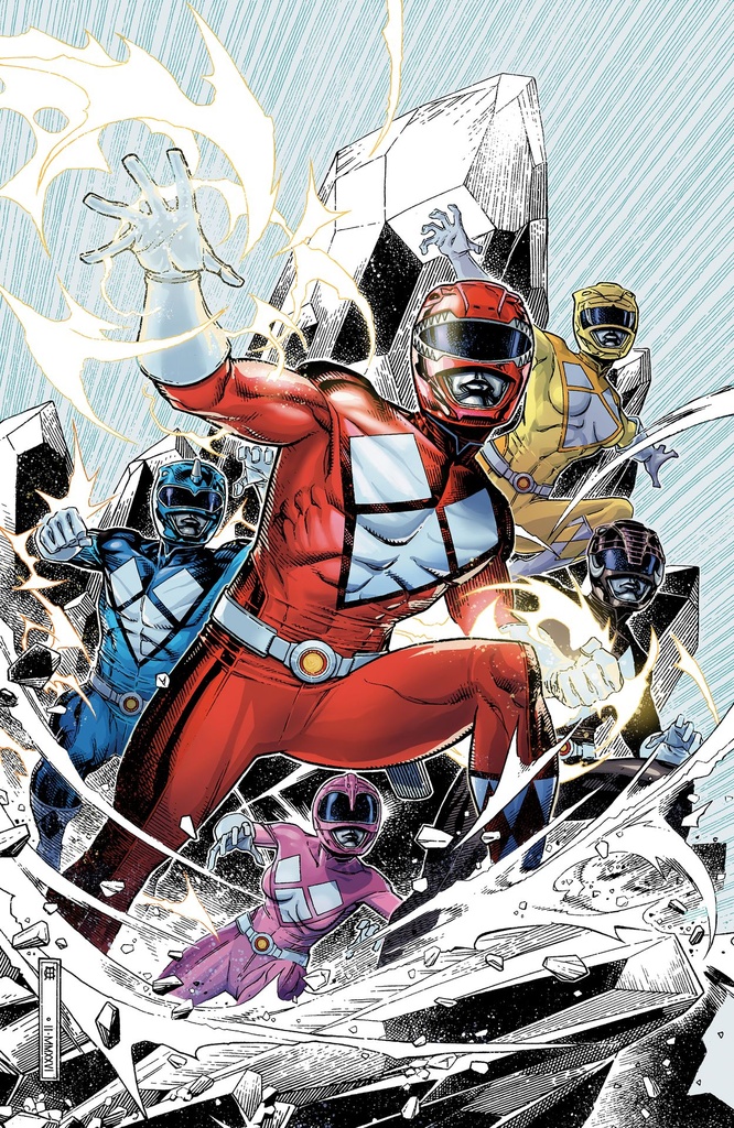 Mighty Morphin Power Rangers #1 (Cover E Jim Cheung Virgin Foil Variant)