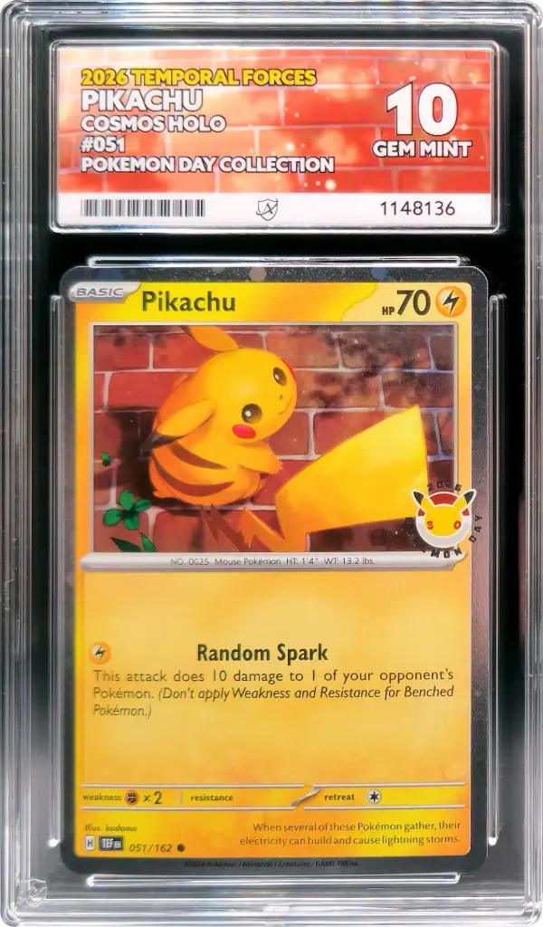 ACE10 Pikachu #051 - Cosmos Holo (2026 Pokémon Day Collection #1148136)