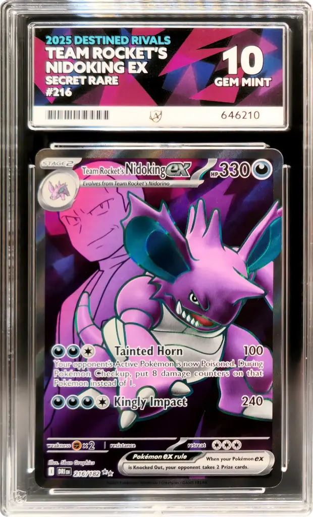 ACE10 Team Rocket's Nidoking ex 216/182 - Secret Rare (2025 Pokémon - Scarlet & Violet: Destined Rivals #646210)