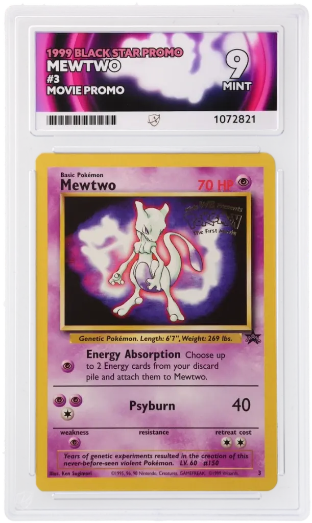 ACE9 Mewtwo #3 - Movie Promo (1999 Pokémon - Wizards of the Coast Promos #1072821)