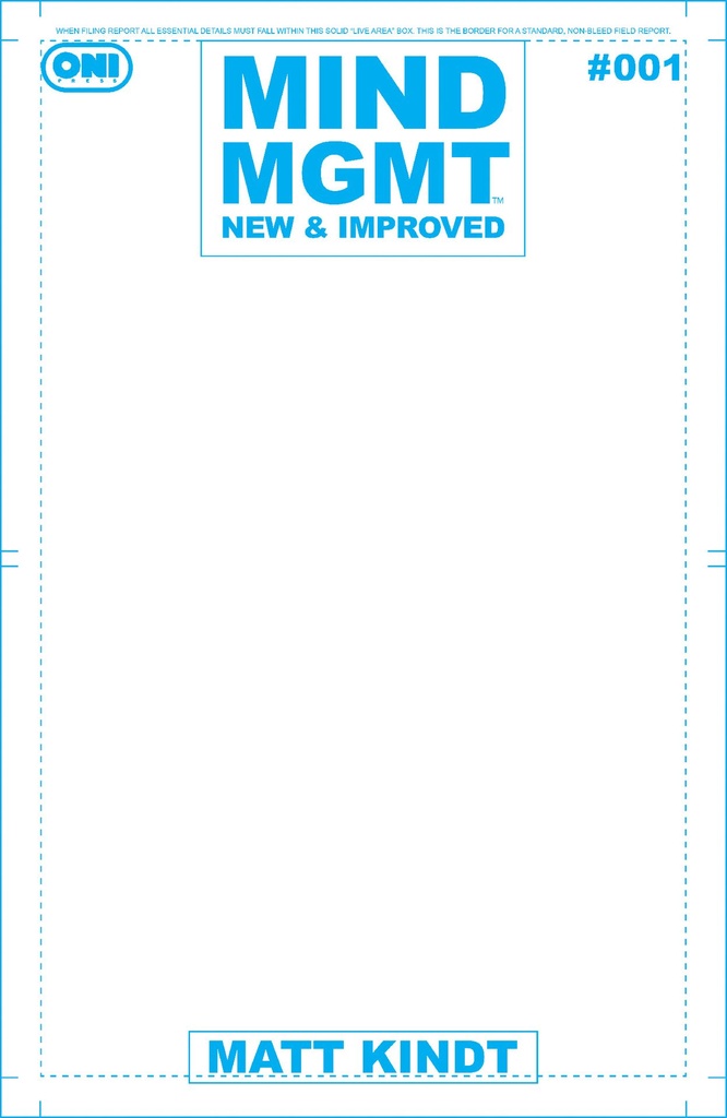 Mind MGMT: New & Improved #1 (Cover D Blank Variant)