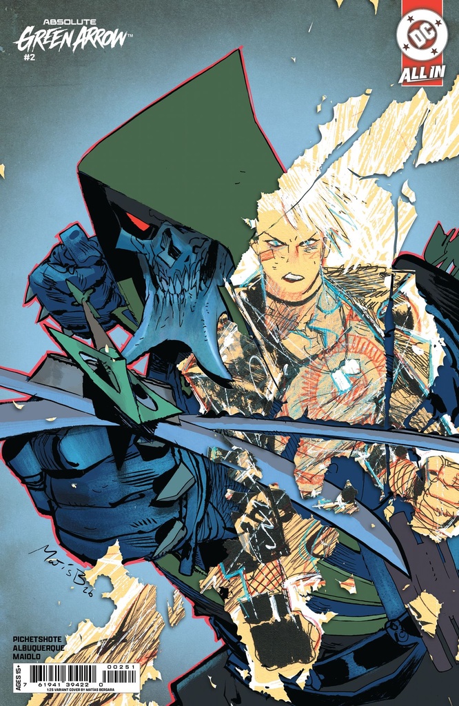 Absolute Green Arrow #2 (1:25 Matias Bergara Card Stock Variant)