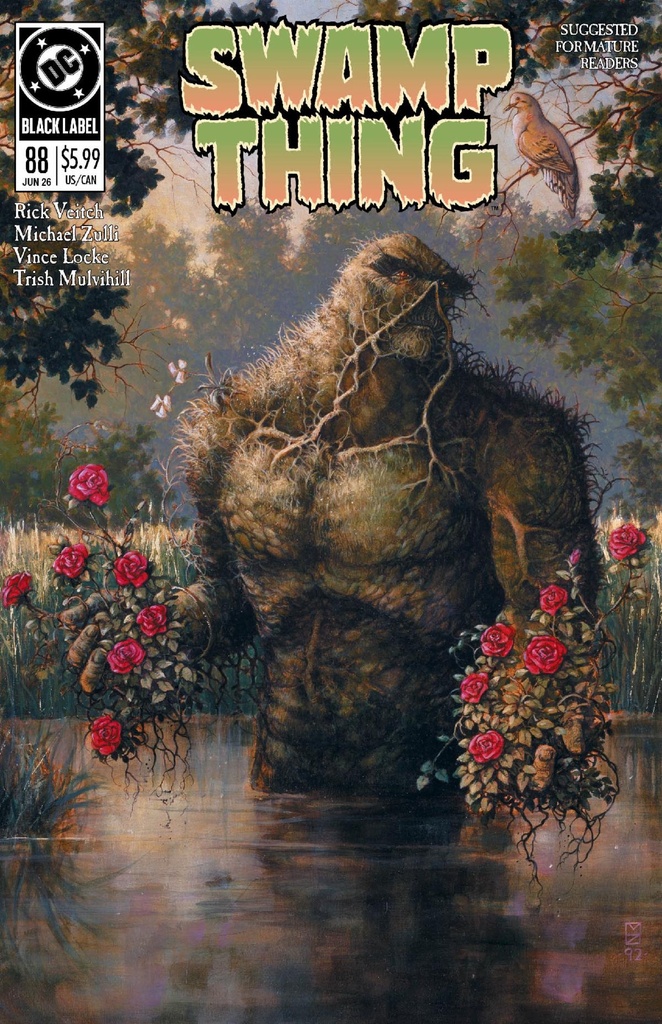 Swamp Thing 1989 #1 of 4 (2nd Printing Cover B Michael Zulli Card Stock Variant)