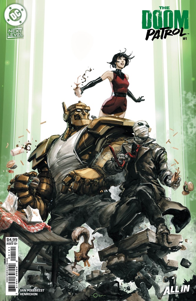 Doom Patrol #1 (Cover B Clayton Crain Card Stock Variant)