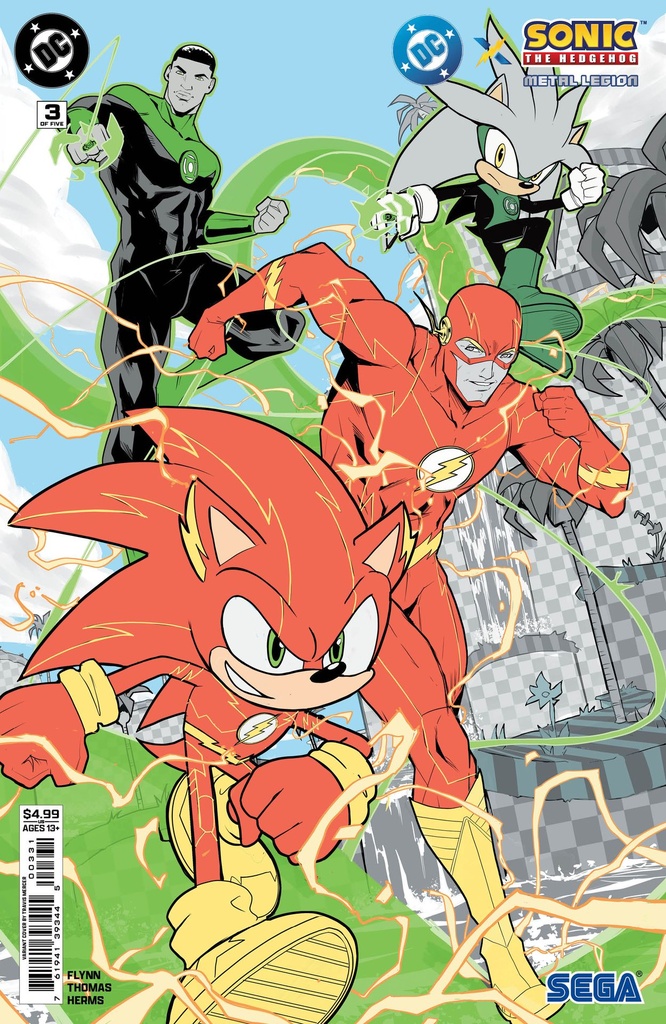 DC x Sonic the Hedgehog: Metal Legion #3 of 5 (Cover C Travis Mercer Card Stock Variant)