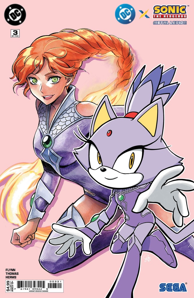 DC x Sonic the Hedgehog: Metal Legion #3 of 5 (Cover B Saowee Card Stock Variant)